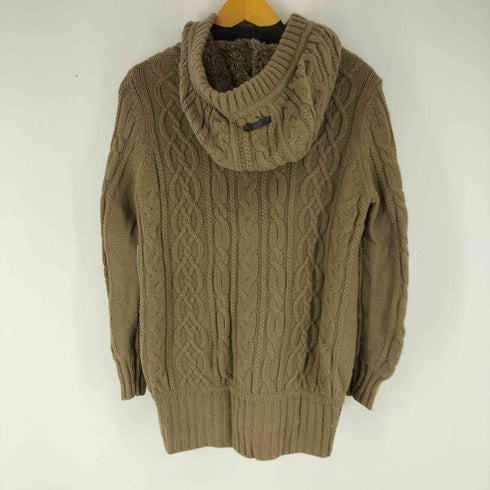 バーバリーブルーレーベル BURBERRY BLUE LABEL ケーブルニット パーカー レディース JPN:38