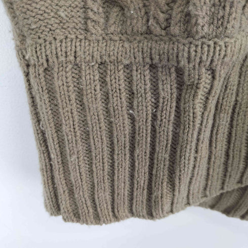 バーバリーブルーレーベル BURBERRY BLUE LABEL ケーブルニット パーカー レディース JPN:38