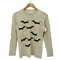 ジェイクルー J.CREW 犬柄 クルーネックコットンニット レディース import:XS