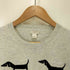 ジェイクルー J.CREW 犬柄 クルーネックコットンニット レディース import:XS