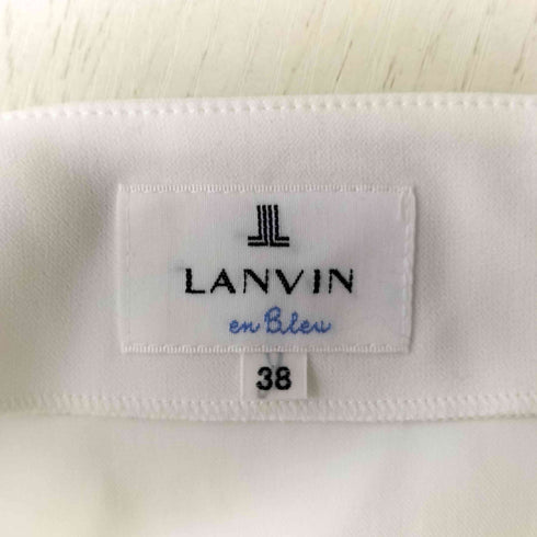 ランバンオンブルー LANVIN en Bleu フリルスリーブ タックブラウス レディース EUR:38