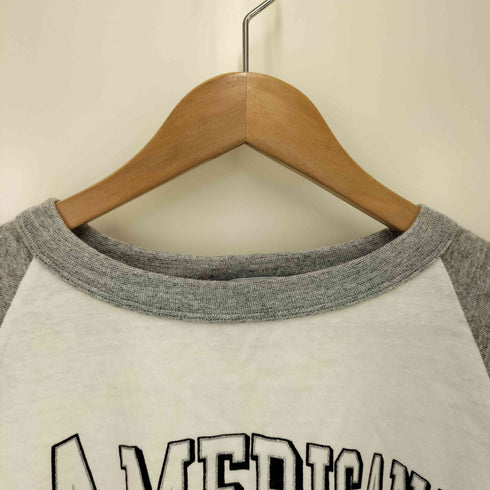 アメリカーナ Americana ロゴプリント ラグランスリーブTシャツ レディース