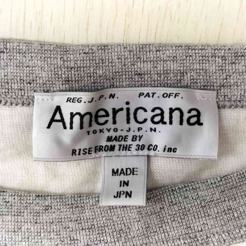 アメリカーナ Americana ロゴプリント ラグランスリーブTシャツ レディース