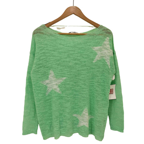 ザラ ZARA スターデザイン ローゲージ アクリルニット レディース import:M