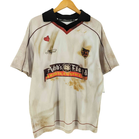 ANDERSSON BELL 26SS ホワイトダストプリントフットボールTシャツ import メンズ import:M