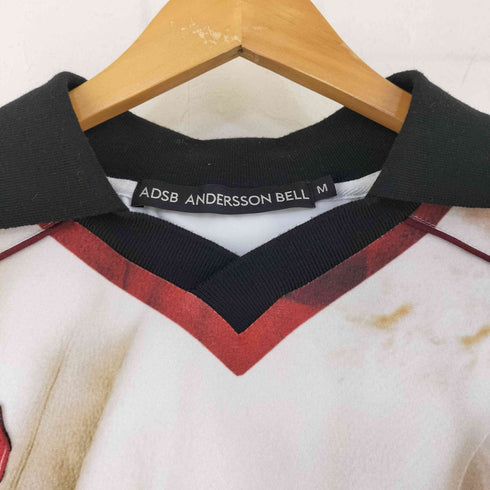 ANDERSSON BELL 26SS ホワイトダストプリントフットボールTシャツ import メンズ import:M