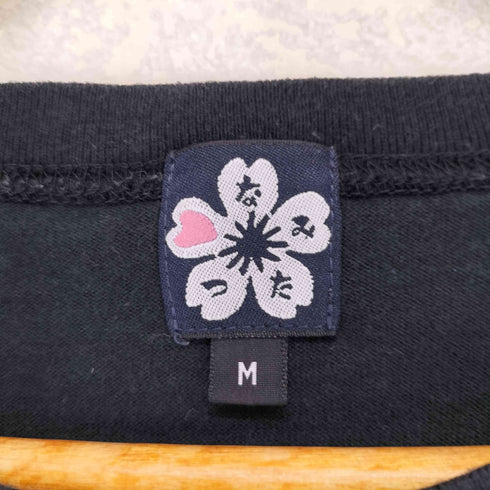 なみたつ ウサギ 和柄 両面プリントラグランTシャツ レディース M
