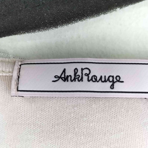 アンクルージュ Ank Rouge レース襟 ワンポイント薔薇装飾 カットソー レディース