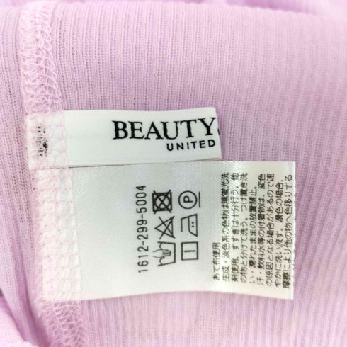 ビューティーアンドユースユナイテッドアローズ BEAUTY & YOUTH UNITED ARROWS コットンテレコ リブ シアー タートルネック カットソー レディース