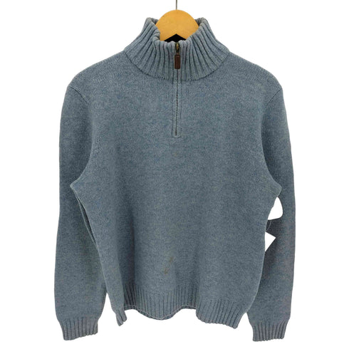ポロバイラルフローレン Polo by RALPH LAUREN ポニー無し ウール ハーフジップ ハイネック ニット メンズ import:M