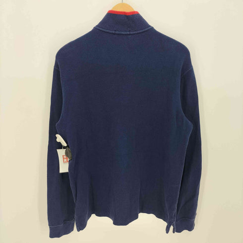 ポロバイラルフローレン Polo by RALPH LAUREN ポニー刺繍 ハーフジップ ハイネック コットンニット メンズ import:XL