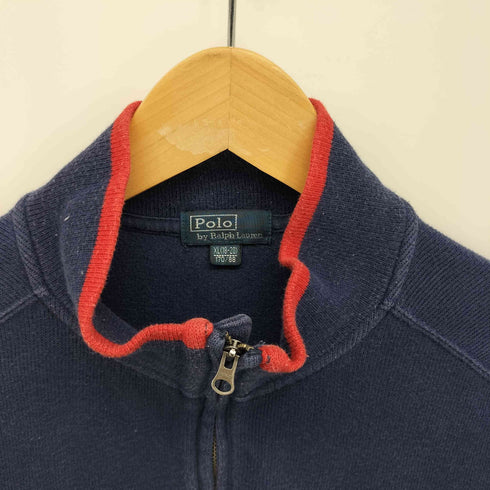 ポロバイラルフローレン Polo by RALPH LAUREN ポニー刺繍 ハーフジップ ハイネック コットンニット メンズ import:XL