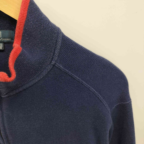ポロバイラルフローレン Polo by RALPH LAUREN ポニー刺繍 ハーフジップ ハイネック コットンニット メンズ import:XL