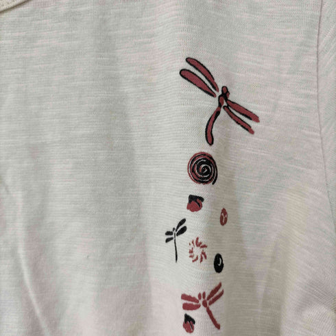 timoty 和柄 フロントプリントTシャツ レディース M