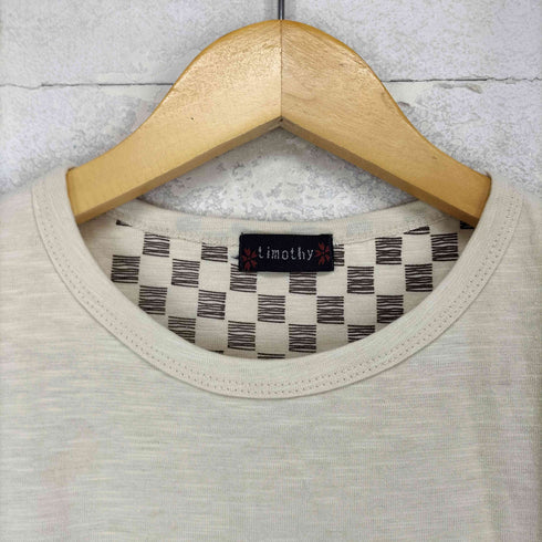 timoty 和柄 フロントプリントTシャツ レディース M