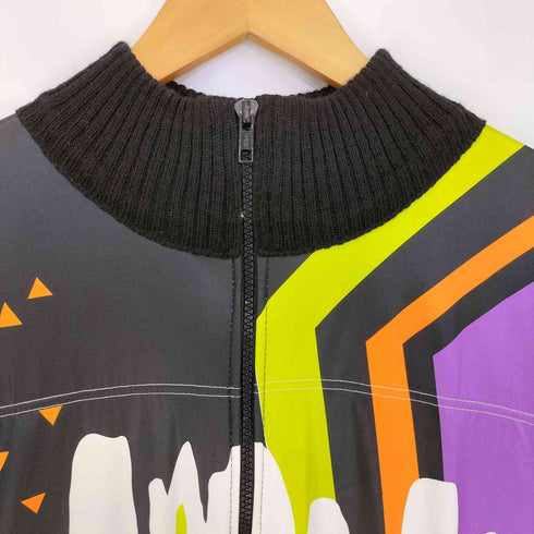 80-90s medico ヴィンテージ マルチカラー ニット切替 サイクリングジャージ メンズ import:M