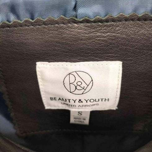 ビューティーアンドユースユナイテッドアローズ BEAUTY & YOUTH UNITED ARROWS シープ セミベジタブル ライダースジャケット メンズ JPN:S