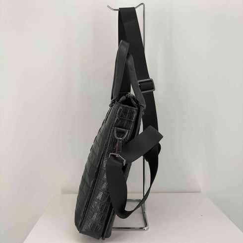 クロコ型押し 2WAY ショルダー バッグ メンズ
