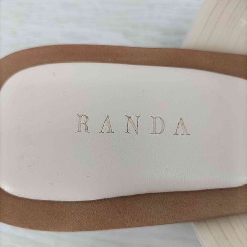 ランダ RANDA ナローストラップメッシュヒールサンダル レディース JPN:M