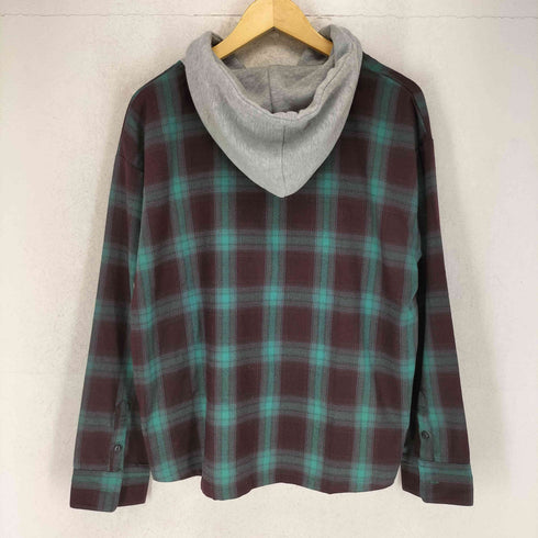 カンビオ CAMBIO オンブレチェック レイヤードシャツジャケット メンズ S