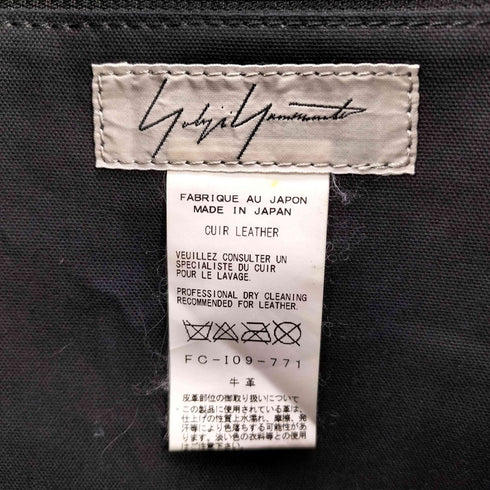 ヨウジヤマモト Yohji Yamamoto 19aw 2WAY Leather Tote Bag カウレザー トートバッグ メンズ