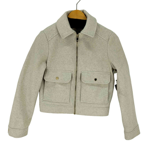 ザラ ZARA ボックスシルエット ジップアップ ジャケット レディース import:XS