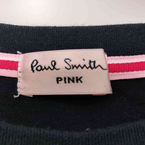 ポールスミス Paul Smith PINK テキスト ハート デザイン プリント S/S Tシャツ レディース JPN:M