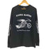 フルーツオブザルーム FRUIT OF THE LOOM 80-90S MADE IN USA ファイヤーパターン プリントクルーネックL/S Tシャツ メンズ import:L