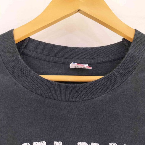 フルーツオブザルーム FRUIT OF THE LOOM 80-90S MADE IN USA ファイヤーパターン プリントクルーネックL/S Tシャツ メンズ import:L