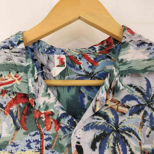 HAWAIAN ボックス開襟アロハシャツ メンズ