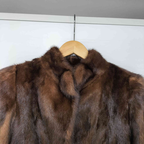 MG SABLE FUR 天然毛皮 ミンク ファー コート レディース JPN:11号