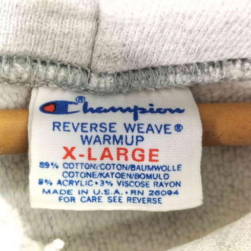 チャンピオン Champion 80S トリコロールタグ MADE IN USA カレッジプリント リバースウィーブ フーディ メンズ JPN:XL