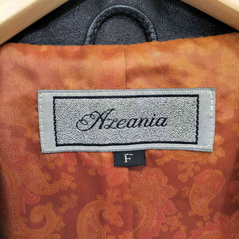 AZEANIA シープレザー ダブルブレスト コート レディース FREE