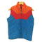 70S FASHION TRAIL sport wear マルチカラー パデット ベスト アルミジップ メンズ import:L