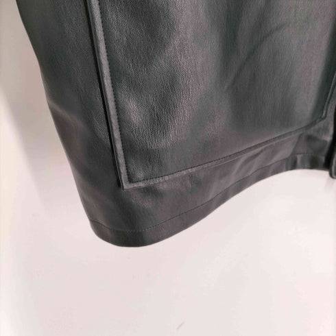 ザラ ZARA RELAXED FIT FAUX LEATHER JACKET メンズ import:XL