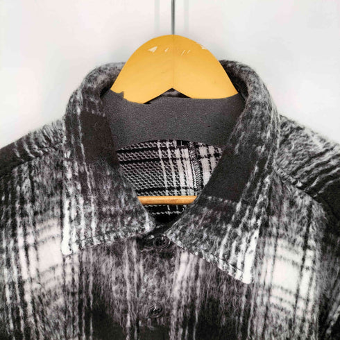 Alfred Alex オンブレチェック オーバーサイズ シャギーCPOシャツジャケット メンズ JPN:L