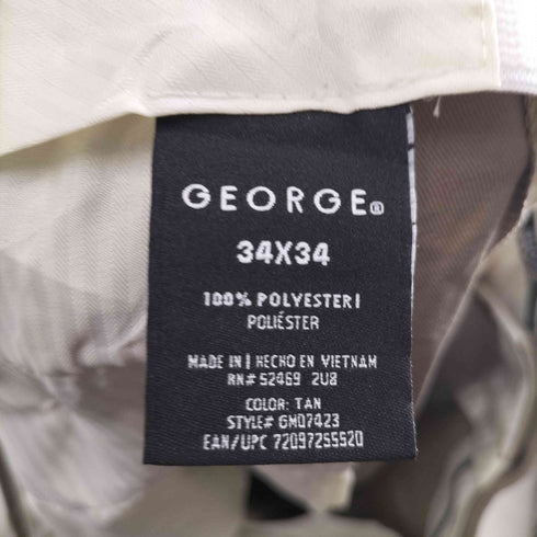 ジョージ GEORGE 2タックスラックス メンズ 34×34