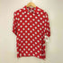 イヴサンローラン Yves Saint Laurent レーヨン 水玉 ドット ポロシャツ スカート セットアップ レディース M/M