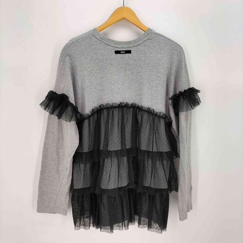 エピヌ epine é tulle frill long tee レディース