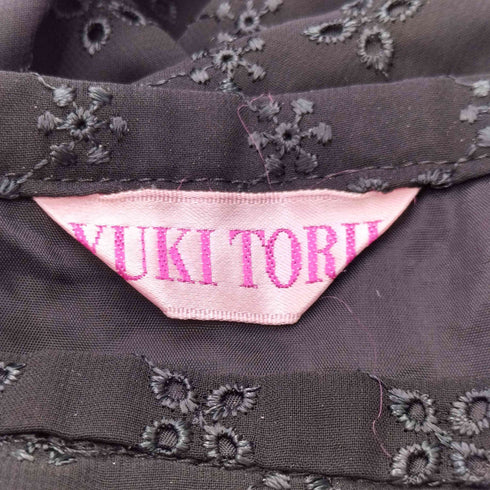 ユキトリイ YUKI TORII 花刺繍デザインスカート レディース 11