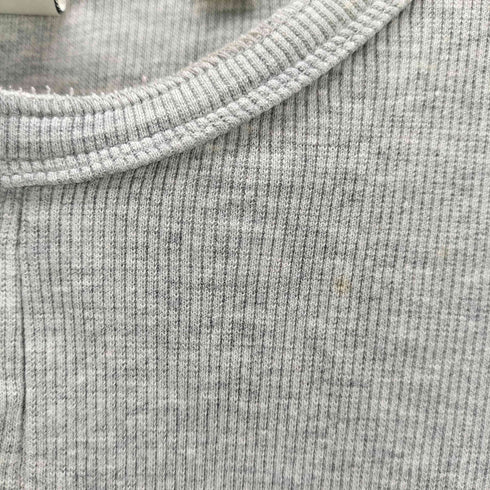 アヴィレックス AVIREX リブ編み ヘンリーネック Tシャツ カットソー ステンシル メンズ import:L