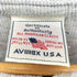 アヴィレックス AVIREX リブ編み ヘンリーネック Tシャツ カットソー ステンシル メンズ import:L