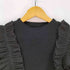 トッコクローゼット tocco closet りぼん付きシフォンプリーツ切り替えリブニットプルオーバー レディース JPN:M
