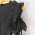 トッコクローゼット tocco closet りぼん付きシフォンプリーツ切り替えリブニットプルオーバー レディース JPN:M