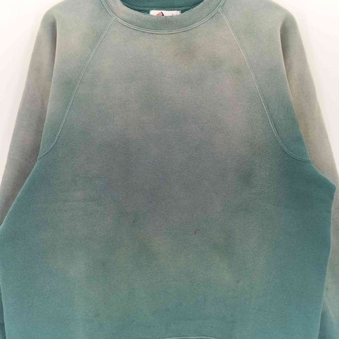 グラッドハンド GLADHAND AKOM - SWEAT 10.7Oz GUSSET ACTION SLEEVE 10.7オンス ゲスト アクション ダメージ加工 ラグランスリーブスウェット トレーナー メンズ JPN:M
