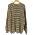 バイグラッドハンド BY GLADHAND 25SS VOYAGE L/S RAGLAN SWEATER ヴォヤージュ モックネック ラグランスリーブ リネン ボーダーニット セーター メンズ JPN:XL