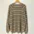 バイグラッドハンド BY GLADHAND 25SS VOYAGE L/S RAGLAN SWEATER ヴォヤージュ モックネック ラグランスリーブ リネン ボーダーニット セーター メンズ JPN:XL