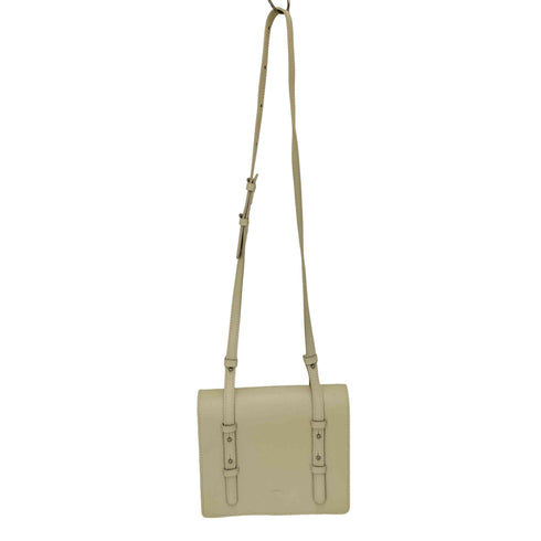 ジョゼフ JOSEPH ホワイト レザー ショルダー バッグ レディース