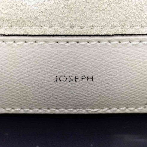 ジョゼフ JOSEPH ホワイト レザー ショルダー バッグ レディース
