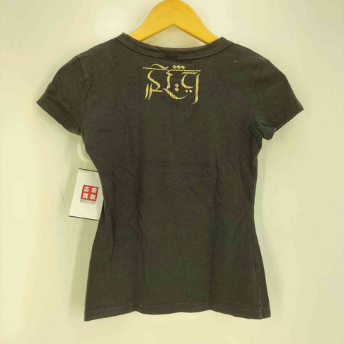 スライ SLY メタリックプリント クラウン BADGIRLS クルーネックTシャツ ピチT Y2K レディース JPN:S
